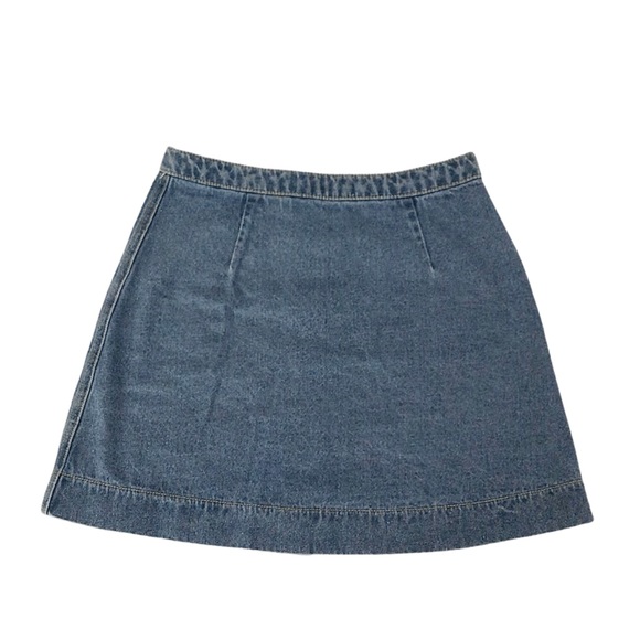 Vintage American Apparel Buttoned Denim Skirt - Picture 2 of 3